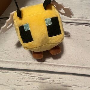 Plush Minecraft Yellow and Brown Bee
